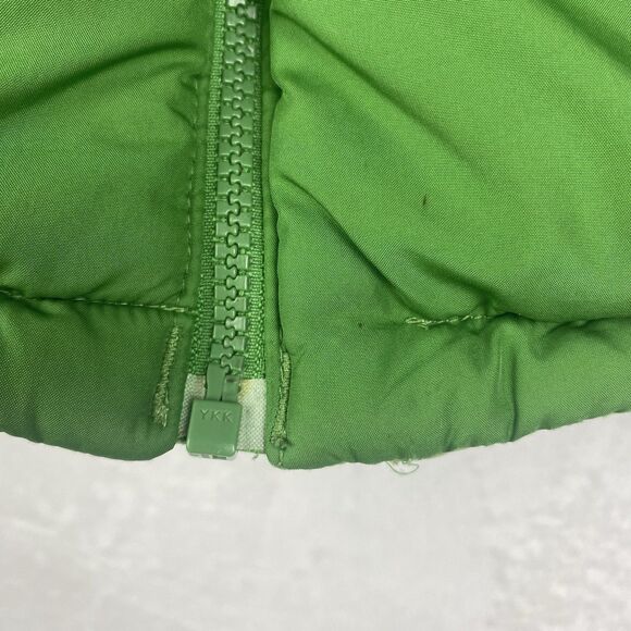 Columbia Reversible Jacket Youth Girls 14/16 Green Hooded Pockets Logo Winter - Picture 6 of 16